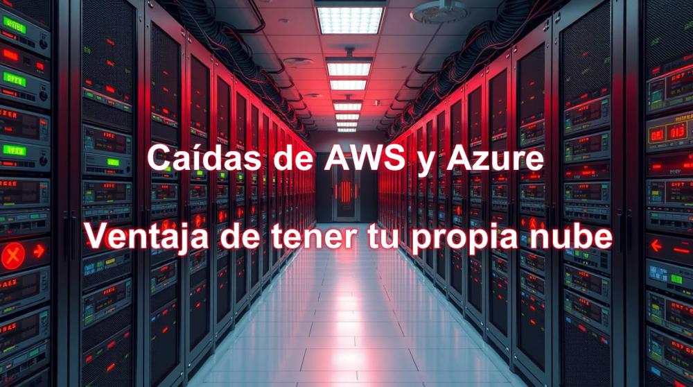 Las caídas de AWS y Azure: Lecciones de las grandes interrupciones Cloud y la ventaja de tener tu propia nube