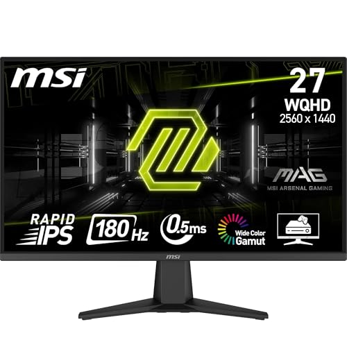 MSI mag 275QF Monitor Gaming Plano WQHD
