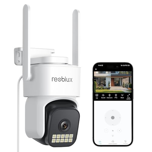 Reobiux 1080P Cámara Vigilancia Exterior con 2