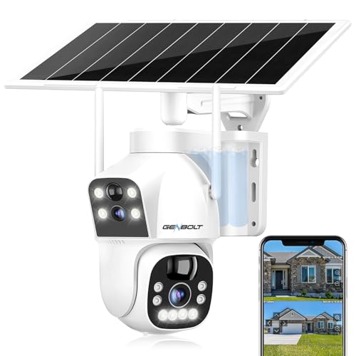 GENBOLT WiFi Solar Cámara Vigilancia Exterior Inalámbrica