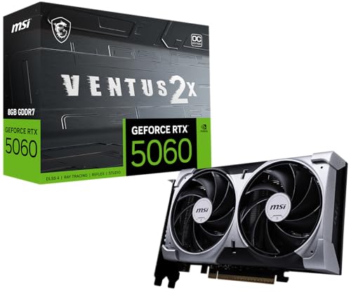 MSI Tarjeta gráfica Gaming RTX 5060 8G Ventus 2X OC