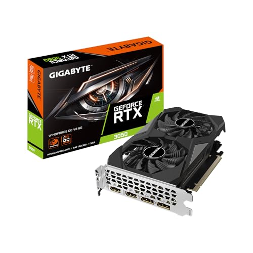 Gigabyte Tarjeta gráfica GeForce RTX 3050 WINDFORCE OC V2 6G