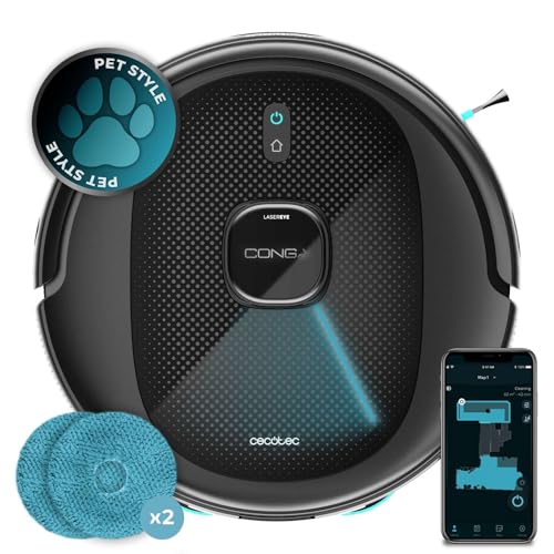 Cecotec Robot Aspirador Conga 9590 Spin Revolution Ultra Power Navegación láser Inteligente