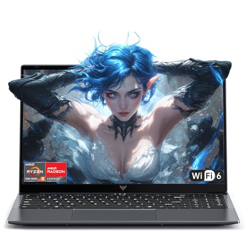 Tivique Ordenador Portatil Gaming 15.6 Pulgadas 16GB RAM+512GB SDD NVMe PCIe 3.0 SSD Soporte 4TB Expansión SSD