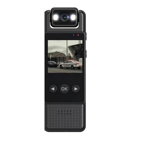 PpAaJK L12 Mini cámara WiFi 1080P Grabadora de vídeo digital portátil pequeña cámara cuerpo 180 Rotación Deportes al aire libre Miniatura Cámara