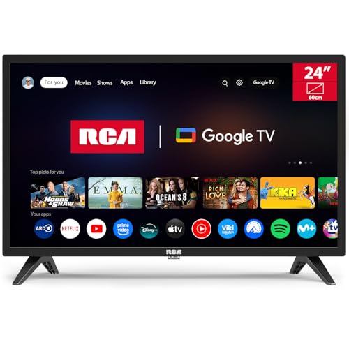 RCA Smart TV 24 Pulgadas LED HD Google Televisión con Google Assistant