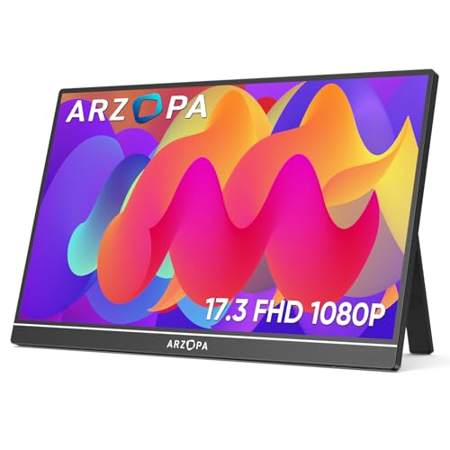 ARZOPA Monitor Portátil Grande de 17