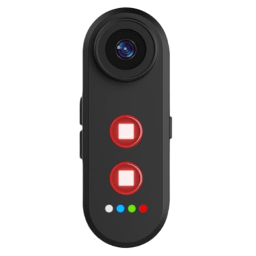 Fangxuee Cámara para Bicicleta HD 1080P con Luz Trasera