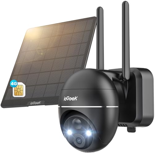 ieGeek 4G/3G LTE Cámara Vigilancia Exterior Solar Inalámbrica