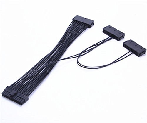Cable triple PSU 3 fuente de alimentación de 24 pines ATX cable adaptador de placa base