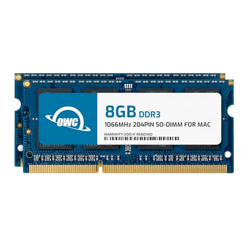 OWC Módulo de Memoria SO-DIMM PC8500 DDR3 sin ECC de 16 GB