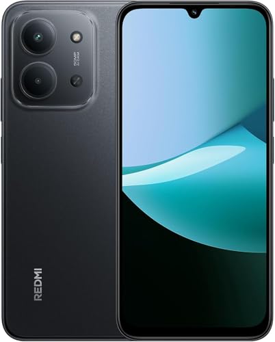 XIAOMI Redmi 15C Smartphone 4+128GB Pantalla de 6.9" 120Hz cámara IA de 50MP batería de 6000mAh Carga rápida de 33W procesador Octa-Core Negro