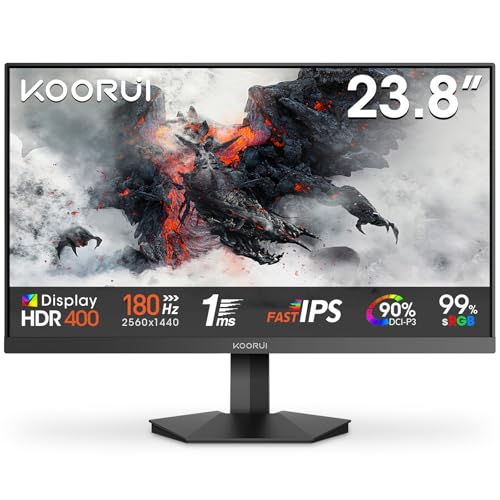 KOORUI G2421V Monitor Gaming QHD 24 Pulgadas