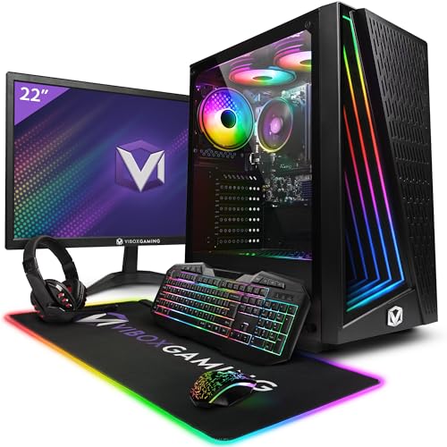 Vibox VI-162 PC Gaming Completo • Monitor 22" • AMD Ryzen 3 3200G 4