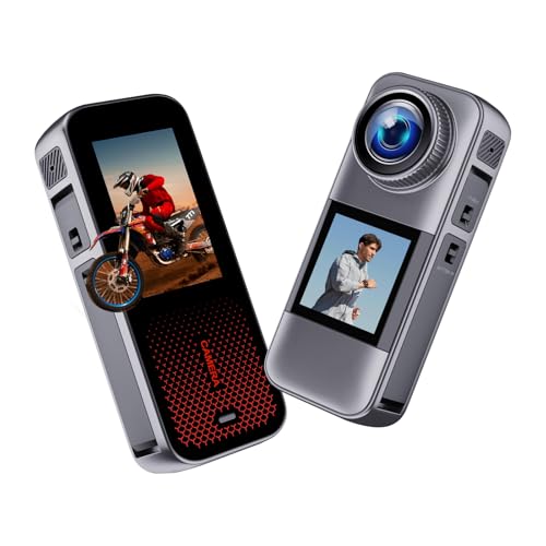 fceoul Camara de Fotos y Camara Deportiva con Doble Pantalla