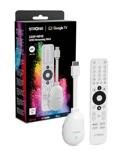 STRONG Leap-Neve Stick De Streaming Google TV 4K UHD con Puerto Ethernet