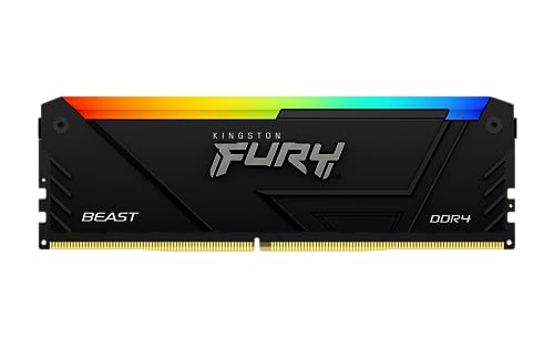 Kingston Fury Beast RGB 16GB 3200MT/s DDR4 CL16 DIMM PC Memoria para Ordenadores de sobremesa KF432C16BB2A/16