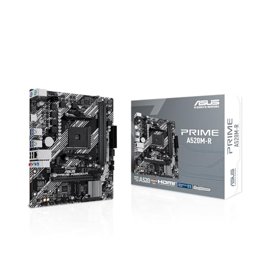 ASUS Prime A520M-R Placa Base AMD Ryzen AM4 mATX con Soporte M.2