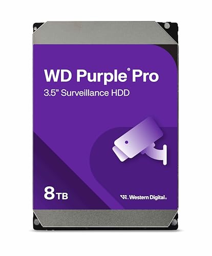 WD Purple Pro 8TB Smart Video Disco Duro Interno de 3