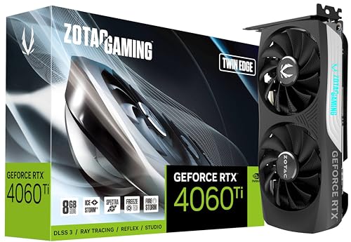 ZOTAC Tarjeta Gráfica GeForce RTX 4060 Ti Dual 8 GB RAM Geforce RTX 4060 Ti