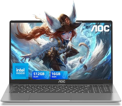 AOC Ordenador Portatil con Intel 7 [Supera al Celeron]