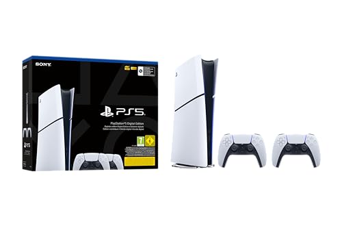 Playstation 5 Consola Digital Modelo Slim y 2 Mandos Inalámbrico Dualsense