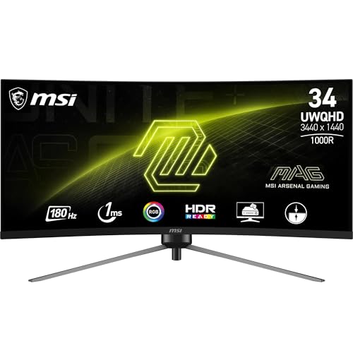 MSI mag 345CQR Monitor Curvo Gaming UWQHD de 34"