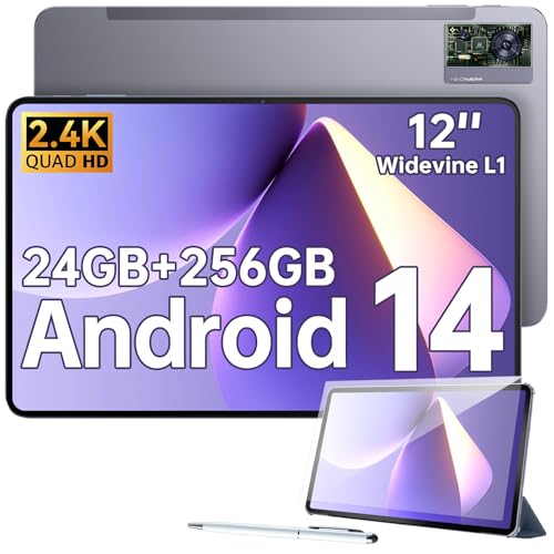 OUKITEL OT5S Tablet 12 Pulgadas 2.4K IPS Tableta Android 14 Tablet con Lapiz 24GB+256GB
