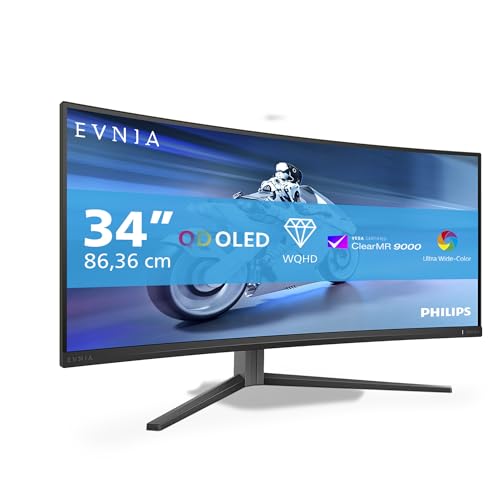 Philips Evnia 34M2C6500 Monitor Curvo OLED WQHD de 34 Pulgadas
