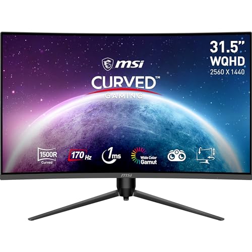 Msi G32CQ5P Monitor Curvo Gaming WQHD de 31.5 Pulgadas