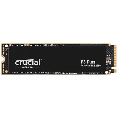 Crucial P3 Plus SSD 4TB PCIe Gen4 NVMe M.2 SSD Interno