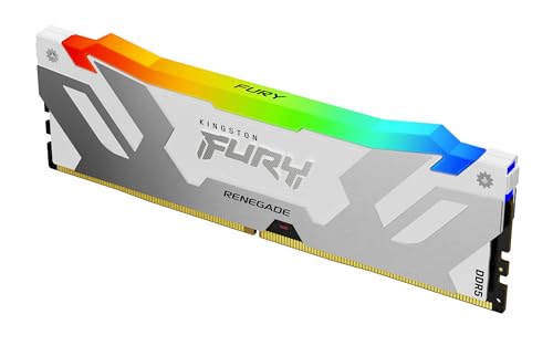 Kingston FURY Renegade Blanco RGB XMP 16GB 7200MT/s DDR5 CL38 DIMM Memoria gamer para Ordenadores de sobremesa
