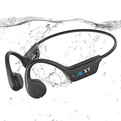 Auriculares Conducción Osea Natacion,Auriculares inalámbricos impermeables IP68 Bluetooth 5.3,Auriculares abiertos con reproductor MP3 incorporado Memoria de 32 GB