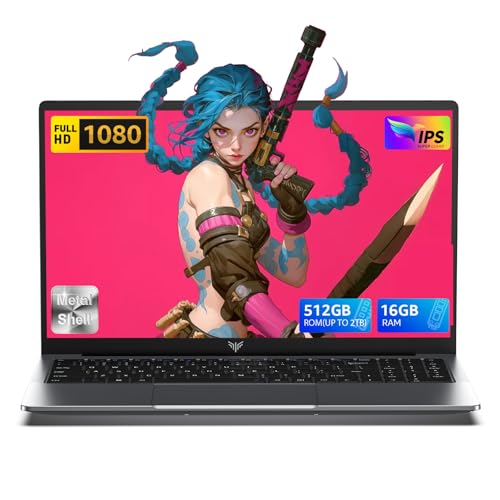 ACAMAGIC Ordenador Portátil Neuvo In-Tel Twin Lake N150 Pc Portatil 15,6 Pulgadas Carcasa Metálica 16GB RAM 512GB SSD
