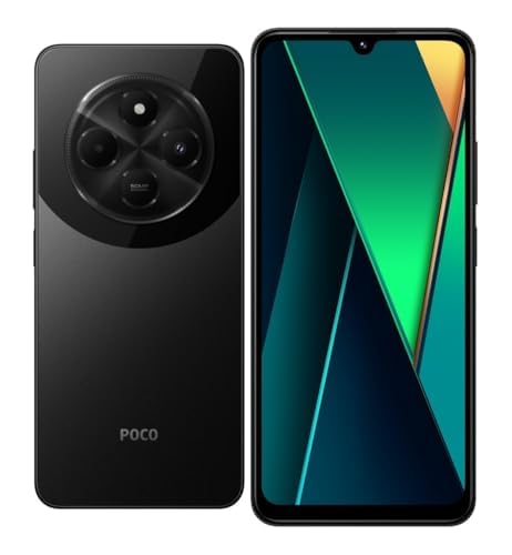 Xiaomi Poco C75 Smartphone 8+256GB Sin Contrato Móvil Pantalla 6.88» Procesador Octa-Core MediaTek Helio G81 Triple Cámara 50MP AI Batería 5000mAh NFC Dual SIM Negro