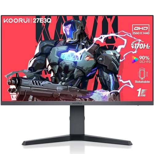 KOORUI Monitor Gaming 27 Pulgadas 170Hz