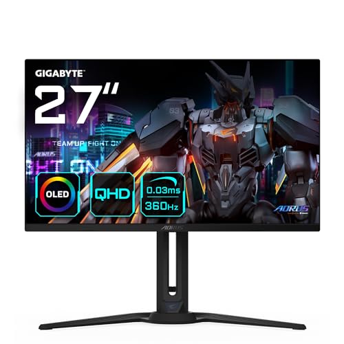 Gigabyte Monitor de Juego AORUS FO27Q3 OLED de 27”