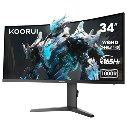 KOORUI Monitor UltraWide Curvo 34''