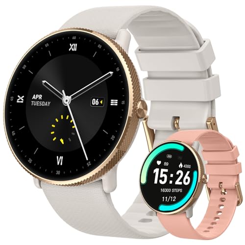 Basznrty Reloj Inteligente Mujer Hombre Smartwatch: Impermeable Digital Smart Watch con Llamadas Deportivo Pulsera Pulsómetro Monitor de Sueño Bluetooth Actividad Fitness Tracker para Android iOS