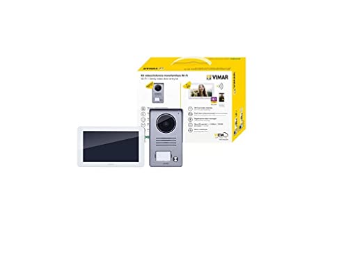 Vimar K40955 Kit videoportero de superficie para 1 familla con: videoportero Wi-Fi táctil LCD 7in altavoz