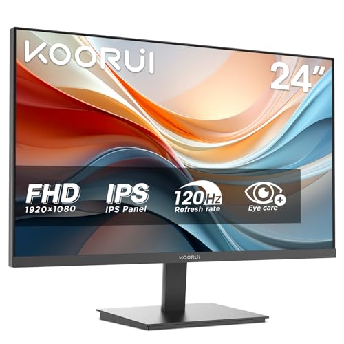 KOORUI E2411H Monitor 24" Full HD IPS Pantalla PC Ultra Delgada