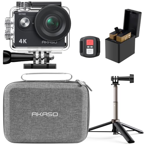 AKASO Pack de Creador EK7000 Cámara Deportiva 4K WiFi 20MP