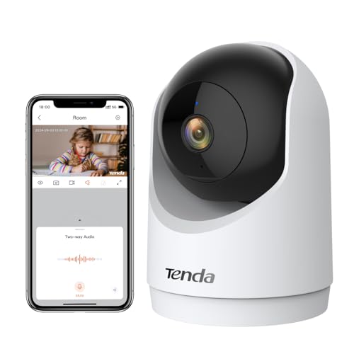 Tenda CP3V3.0 Cámara IP WiFi Vigilancia Interior 2K Cámaras de Seguridad Domo 360°