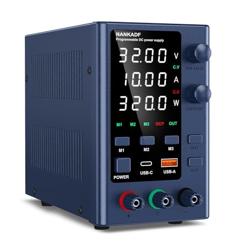 NANKADF Fuente de Alimentación Ajustable 0-30V/0-10A