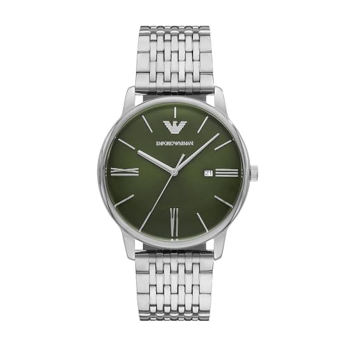 Emporio Armani Homme Analogique Quartz Montre Avec Bracelet en Acier Inoxydable AR11644