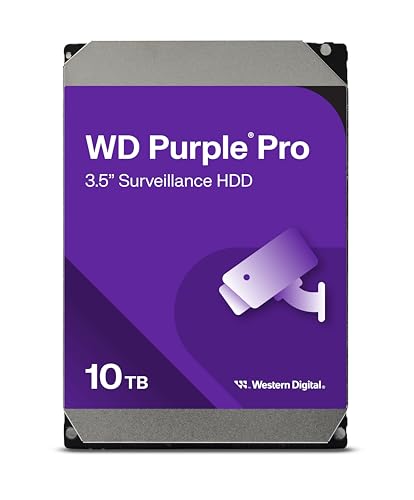 WD Purple Pro 10TB Smart Video Disco Duro Interno de 3