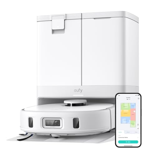 eufy X10 Pro Omni Robot Aspirador con Base Autovaciado y Mopas Giratorias