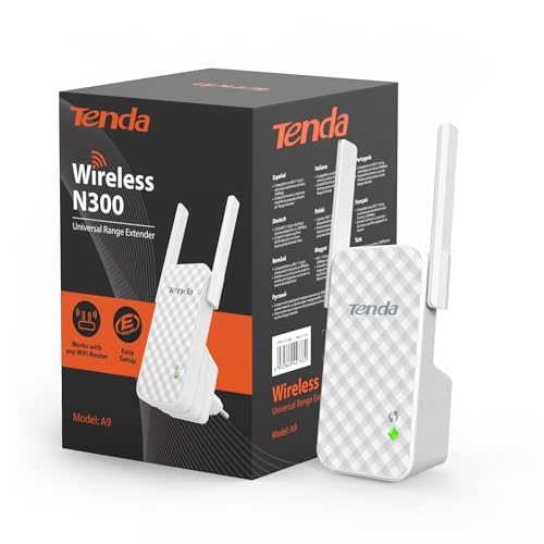 Tenda A9 N300 Repetidor de red Wifi Extensor Amplificador de Cobertura