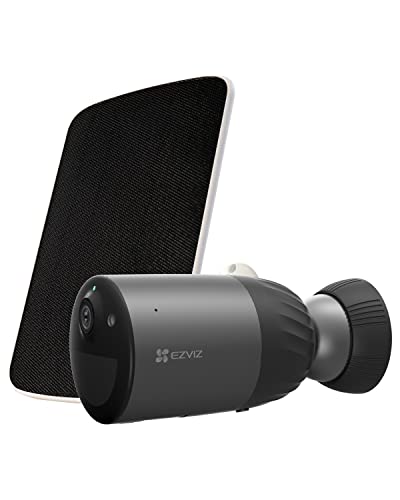EZVIZ Camara Vigilancia WiFi Exterior con Panel Solar