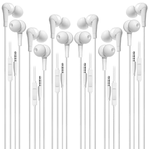 VddSmm 6 Pack Auriculares con Cable con Micrófono y Control de Reproducción